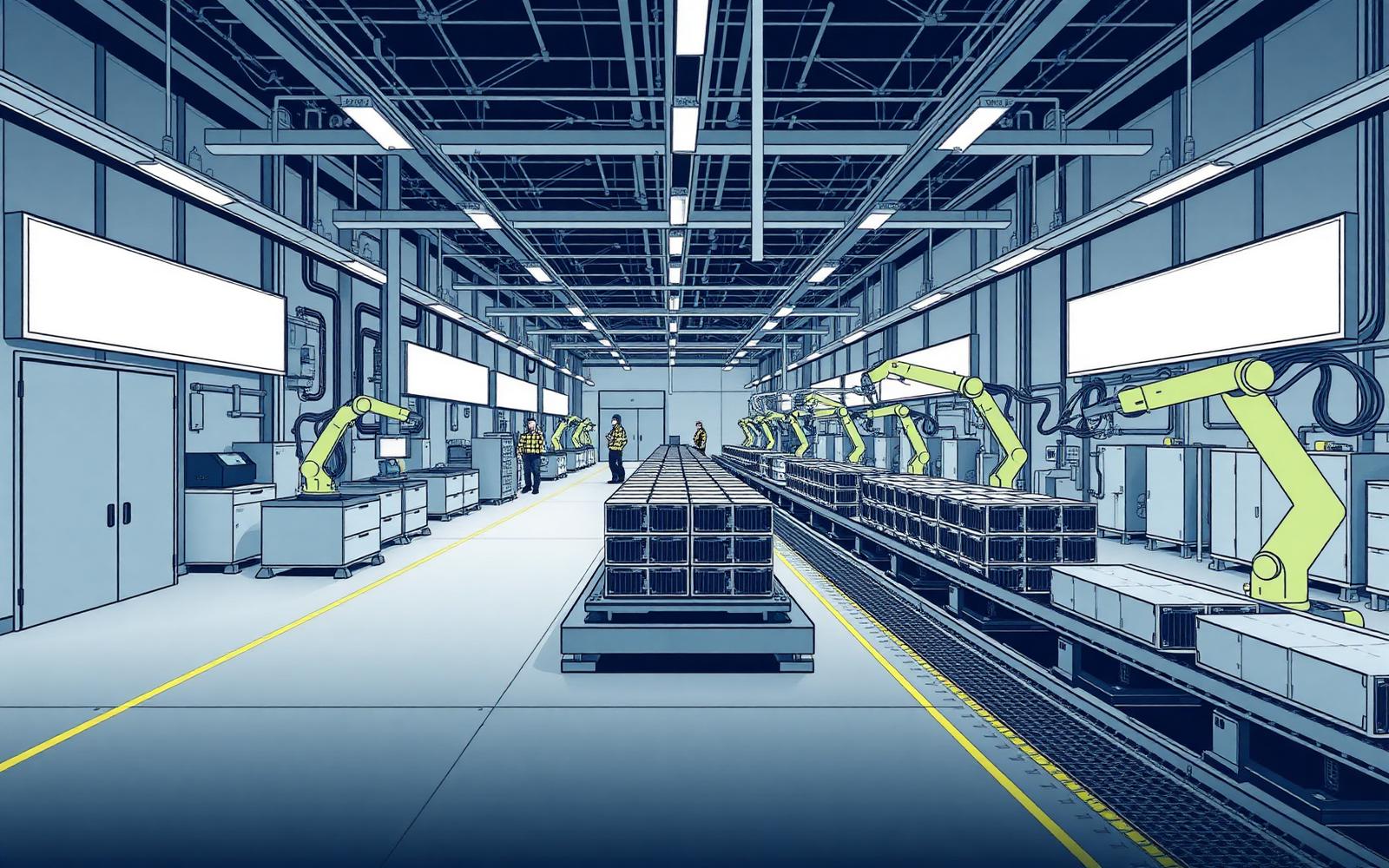 Pack-line manufacturing facility